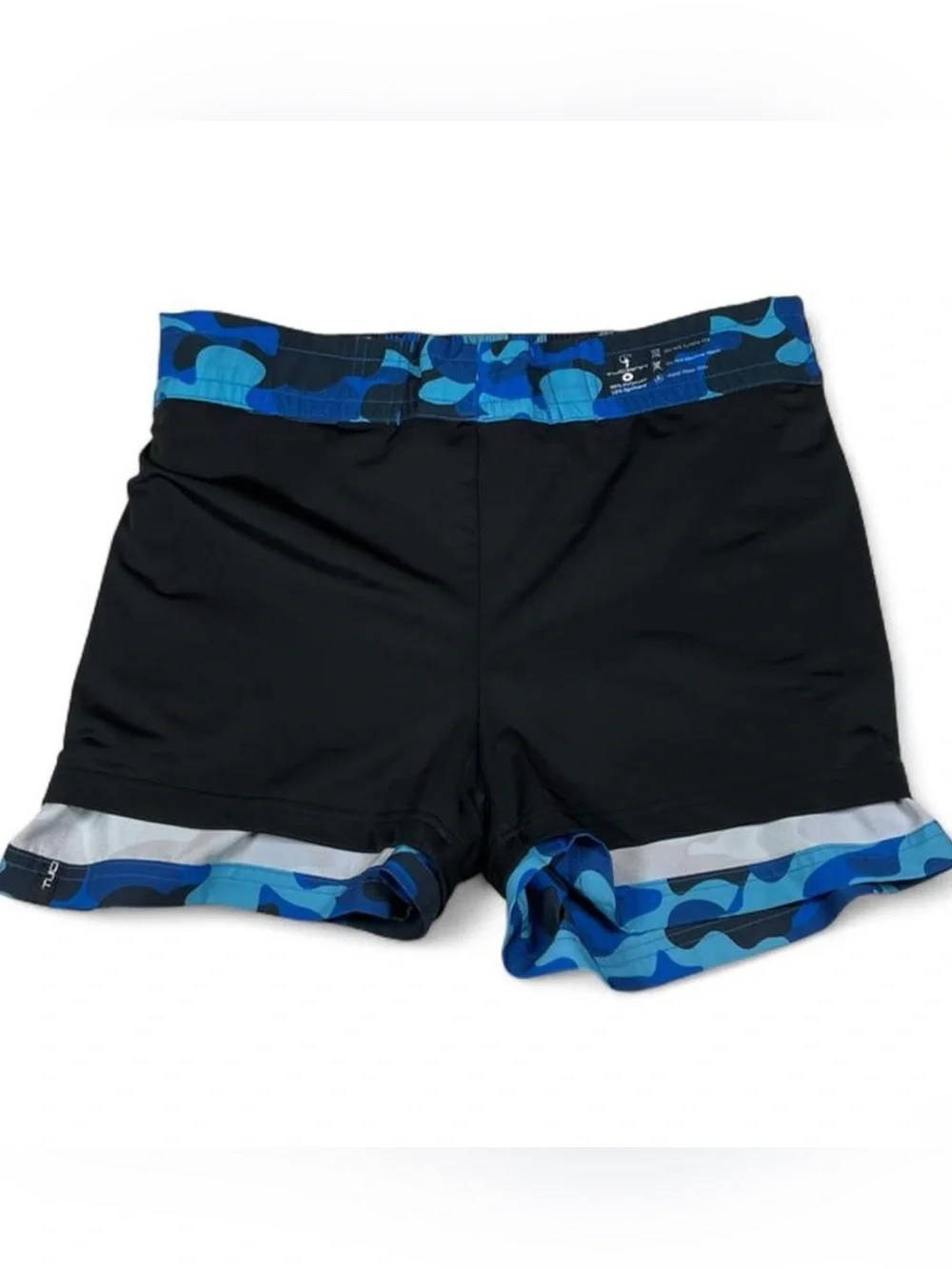 NWOT! Tucann Blue Camo Swim Shorts Men’s Size Medium Board Shorts Trunks Beach